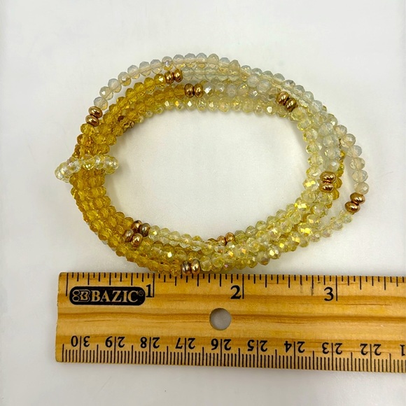 Crystal Multilayer Bracelet – Neutral Tones - Picture 5 of 6